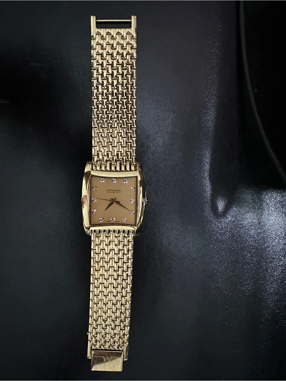 Wittnauer Gold Tone Crystal Dial Watch | Men’s | New Battery Needed
